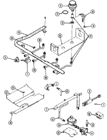 04 - Gas Controls parts for Jenn-Air Range FCG2041B from AppliancePartsPros.com