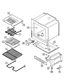 04 - Oven / Base parts for Jenn-Air Range JE3842VRV from AppliancePartsPros.com