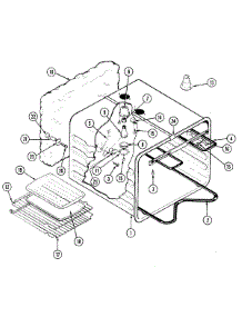 08 - Oven Liner parts for Jenn-Air Range SCE4340W-C from AppliancePartsPros.com