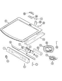 02 - Control Panel parts for Jenn-Air Range JES8850ACW from AppliancePartsPros.com