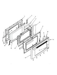 03 - Door Assembly parts for Jenn-Air Range PRD3030NP from AppliancePartsPros.com