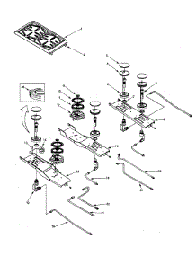 09 - Surface Burner Assembly parts for Jenn-Air Range PRG4810LP from AppliancePartsPros.com