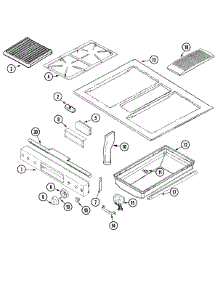 03 - Control Panel / Top Assembly (Aap) parts for Jenn-Air Range JDS9860AAP from AppliancePartsPros.com