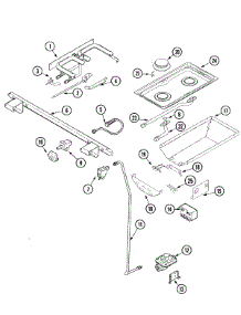 05 - Gas Controls (Acp) parts for Jenn-Air Range JDS9860ACP from AppliancePartsPros.com
