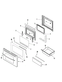 04 - Door / Drawer (Stl) parts for Jenn-Air Range JER8885QCS from AppliancePartsPros.com