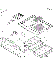 03 - Control Panel / Top Assembly parts for Jenn-Air Range JES9860ACB from AppliancePartsPros.com