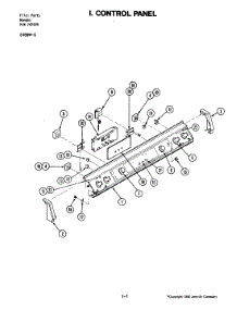 06 - Control Panel parts for Jenn-Air Range S156W-C from AppliancePartsPros.com