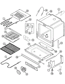 04 - Oven / Base parts for Jenn-Air Range JES8850AAW from AppliancePartsPros.com