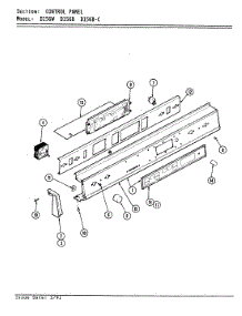 05 - Control Panel (D156b, D156w) parts for Jenn-Air Range D156W from AppliancePartsPros.com