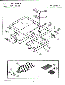 09 - Top Assembly parts for Jenn-Air Range SU146B from AppliancePartsPros.com