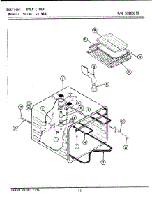08 - Oven parts for Jenn-Air Range SU146B from AppliancePartsPros.com