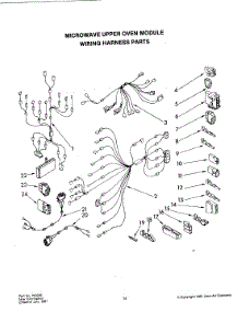 09 - Wiring Harness (Microwave) parts for Jenn-Air Range F220 from AppliancePartsPros.com