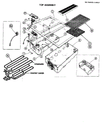 06 - Top Assembly parts for Jenn-Air Range 88369 from AppliancePartsPros.com