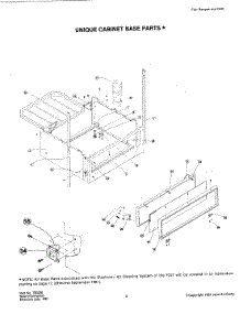 07 - Unique Cabinet Base Parts parts for Jenn-Air Range F221 from AppliancePartsPros.com