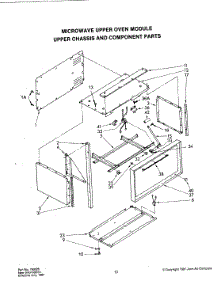 06 - Microwave Components-Upper & Chassis parts for Jenn-Air Range F221 from AppliancePartsPros.com