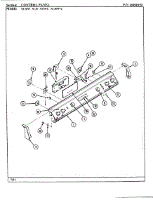 05 - Control Panel parts for Jenn-Air Range S136 from AppliancePartsPros.com
