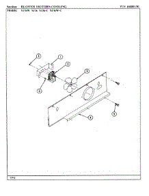 03 - Blower Motor (Cooling) parts for Jenn-Air Range S136 from AppliancePartsPros.com
