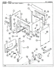 04 - Body parts for Jenn-Air Range S136-C from AppliancePartsPros.com