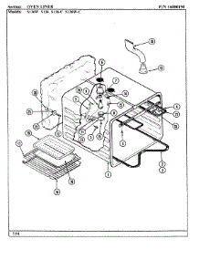 08 - Liner parts for Jenn-Air Range S136-C from AppliancePartsPros.com
