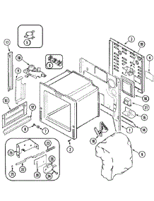 02 - Body parts for Jenn-Air Range JES9800AAB from AppliancePartsPros.com
