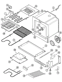 04 - Oven / Base parts for Jenn-Air Range JER8850BAW from AppliancePartsPros.com