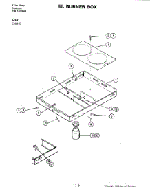 02 - Burner Box parts for Jenn-Air Cooktop C203-C from AppliancePartsPros.com