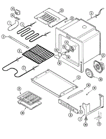 04 - Oven / Base parts for Jenn-Air Range JER8849BCQ from AppliancePartsPros.com