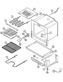 04 - Oven / Base parts for Jenn-Air Range JER8530AAW from AppliancePartsPros.com