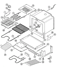 04 - Oven / Base parts for Jenn-Air Range JER8750BAQ from AppliancePartsPros.com