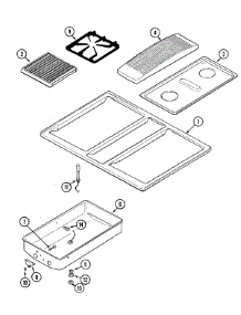 07 - Top Assembly (Pf,Pg,Pk,Pr Models) parts for Jenn-Air Range SVD48600PR from AppliancePartsPros.com