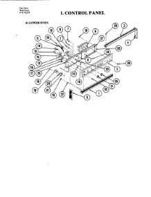 07 - Control Panel (Lower) parts for Jenn-Air Oven W204 from AppliancePartsPros.com