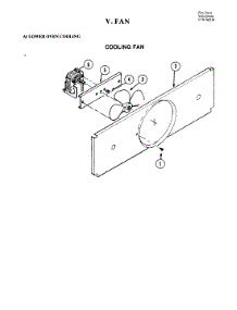 11 - Fan (Lower) parts for Jenn-Air Oven W204 from AppliancePartsPros.com