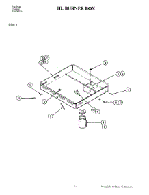 02 - Burner Box parts for Jenn-Air Cooktop C101-J from AppliancePartsPros.com