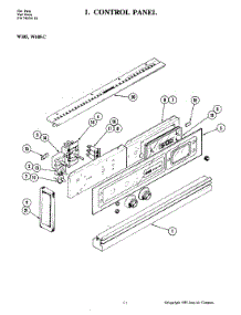 02 - Control Panel parts for Jenn-Air Oven W105-C from AppliancePartsPros.com