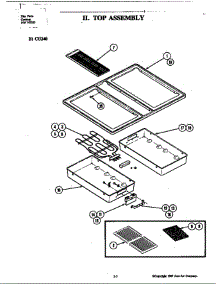 Top Assembly (Cu240) (Cu240) (Cu240b) (Cu240l) parts for Jenn-Air Cooktop CU240B from AppliancePartsPros.com