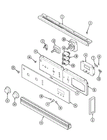 04 - Control Panel (Lower) parts for Jenn-Air Oven W236W from AppliancePartsPros.com