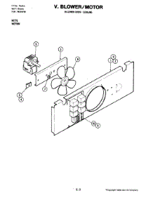 04 - Blower Motor (Cooling Fan Lower) parts for Jenn-Air Oven W276W from AppliancePartsPros.com