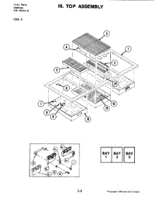 04 - Top Assembly (C301-C) parts for Jenn-Air Cooktop C301-C from AppliancePartsPros.com