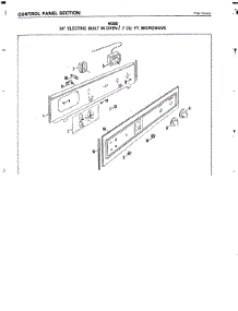 03 - Control Panel parts for Jenn-Air Oven W200 from AppliancePartsPros.com
