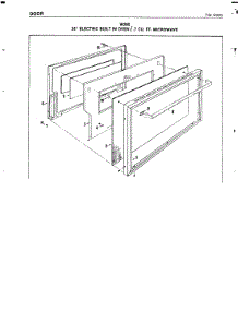 05 - Door parts for Jenn-Air Oven W200 from AppliancePartsPros.com