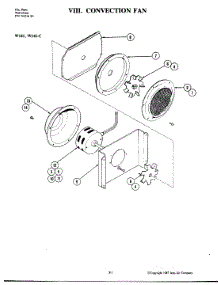 03 - Convection Fan parts for Jenn-Air Oven W141-C from AppliancePartsPros.com