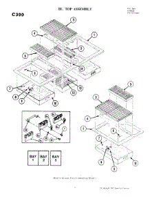 04 - Top Assembly parts for Jenn-Air Cooktop C300 from AppliancePartsPros.com