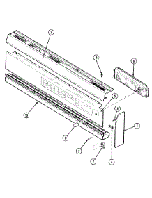 05 - Control Panel (Lower) parts for Jenn-Air Oven WM277B from AppliancePartsPros.com