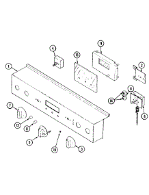 06 - Control Panel parts for Jenn-Air Range SVD8310SK from AppliancePartsPros.com