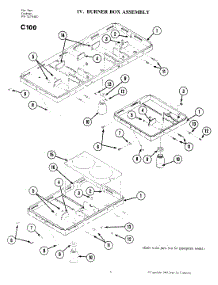 02 - Burner Box Assembly parts for Jenn-Air Cooktop C100 from AppliancePartsPros.com