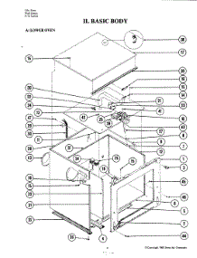 02 - Body (Lower) parts for Jenn-Air Oven W224 from AppliancePartsPros.com