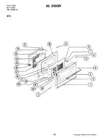 03 - Door parts for Jenn-Air Oven W241 from AppliancePartsPros.com