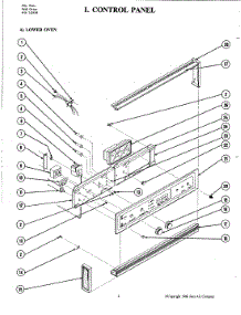 07 - Control Panel (Lower W205) parts for Jenn-Air Oven W205 from AppliancePartsPros.com