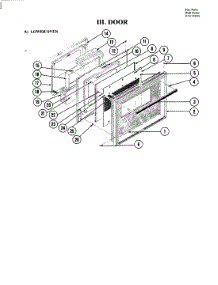 07 - Door (Lower) parts for Jenn-Air Oven W224 from AppliancePartsPros.com