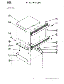 03 - Body parts for Jenn-Air Oven W205 from AppliancePartsPros.com